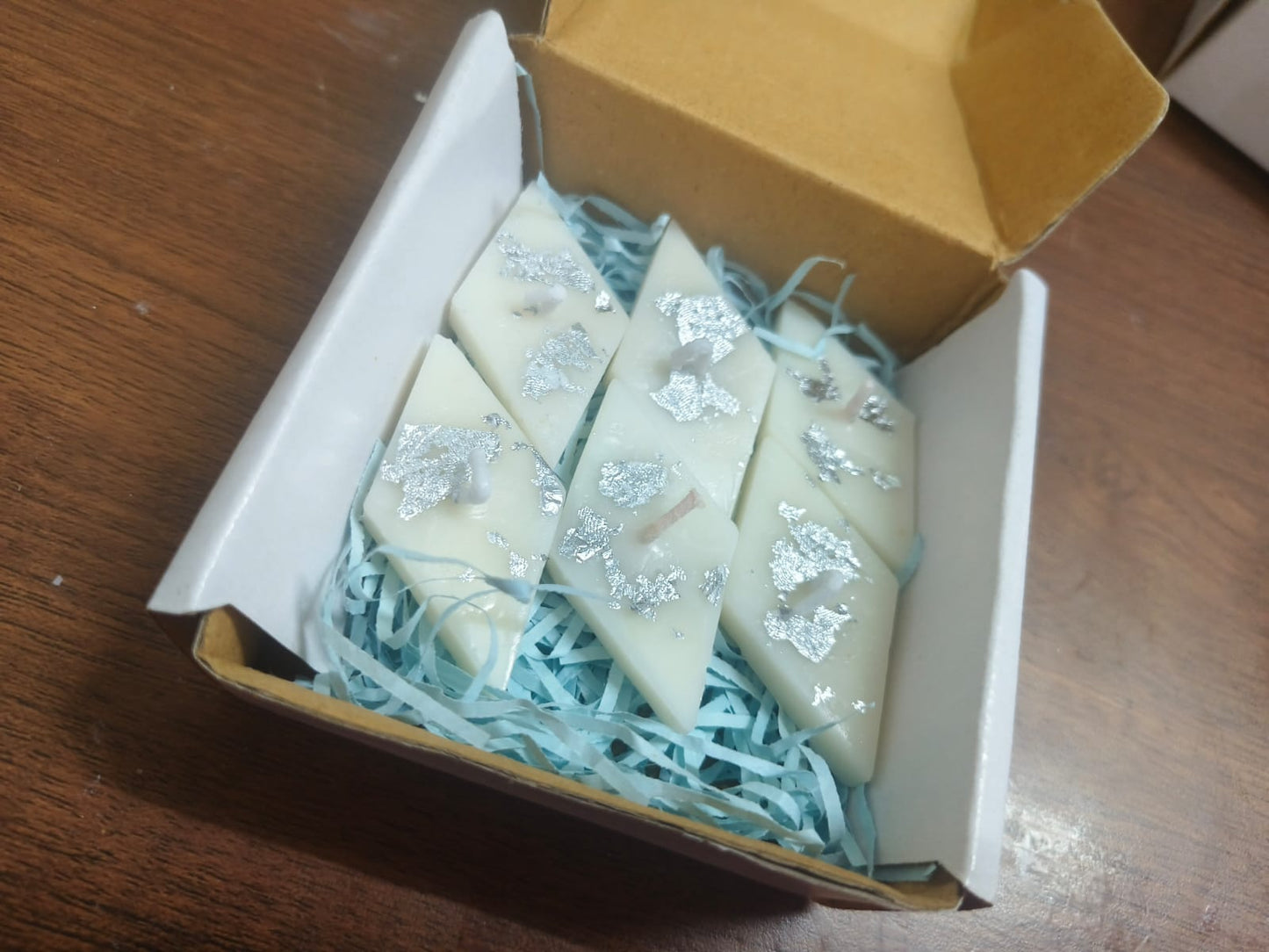 Barfi Combo Festive Candles – Luxury Gift Box for Diwali - The Ved Aura